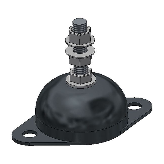 Vibration Isolator Foot Assembly, Neoprene