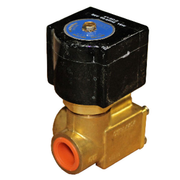 Solenoid Valve, 1/2in FPT, Normally Closed, D24V, Brass Body, High Pressure, DEMA 454P.3D, 007111