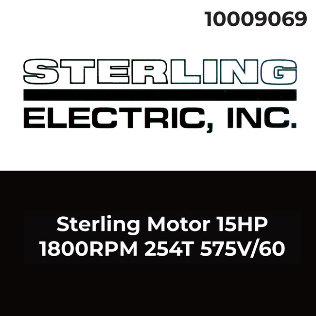 Motor, 15HP, 1800RPM, 254T Frame, 575V/60hz