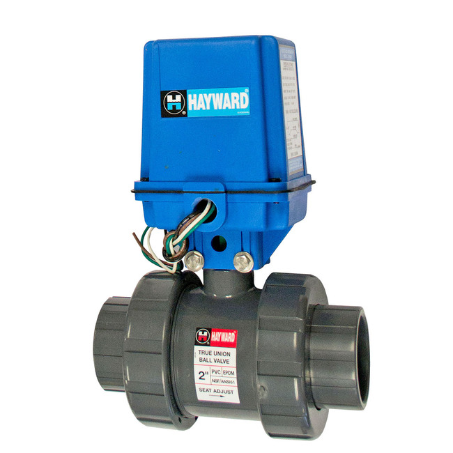 EL ACT PVC True Union Ball Valves, 2in SXT Hayward, PurClean 506H620
