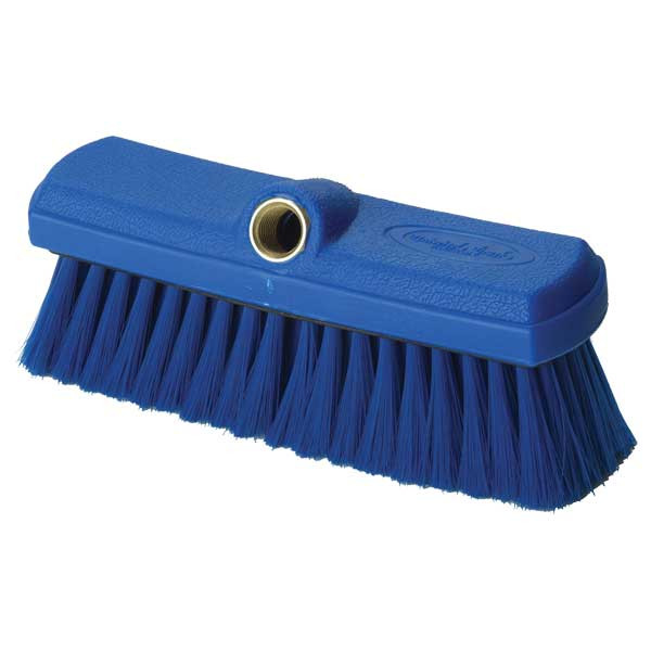Foam Brush, Brass 1/2in FPT, 2-1/4in Blue Nylon Filament, Blue Rubber Head, Universal Brush 88B-BN