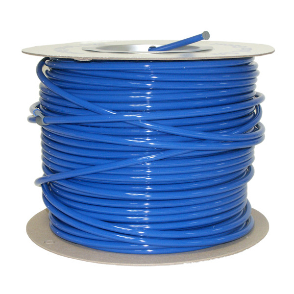 Tubing, 3/8in O.D. x 1/4in I.D. 100PSI, 500ft L, Polyethylene, Blue