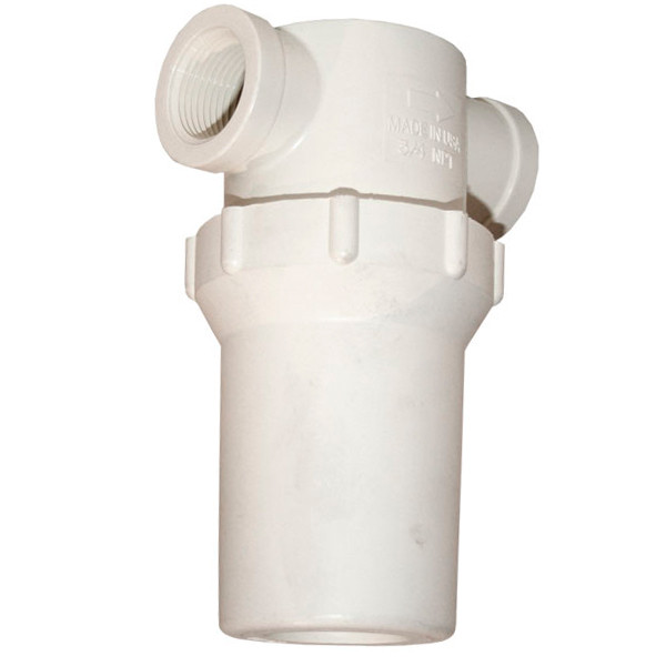 In-Line Strainer Assembly, Inlet/Outlet 1-1/2in FPT, 40 Mesh Steel Screen, White Nylon Bowl, EPDM Gasket, RVF2424NE40N