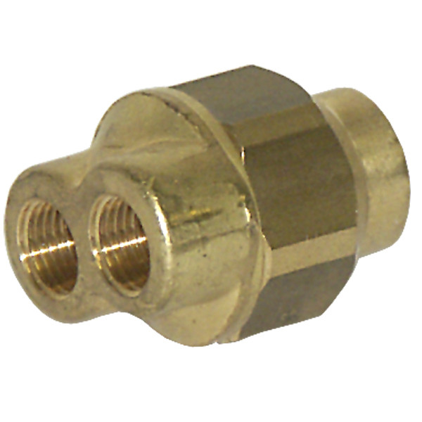 Double Nozzle Holder, 1/4in FBSP Inlet, (2) 1/4in FBSP Outlet, 5.5GPM @3000PSI, General Pump ZUDBL