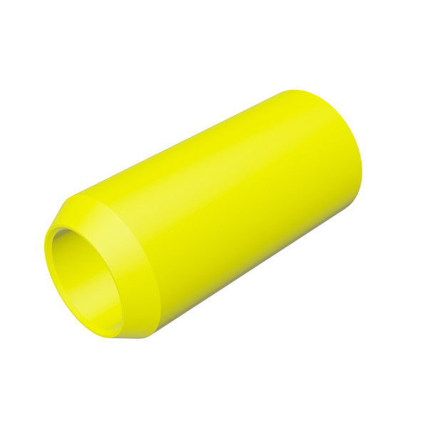 UHMW Roller Wheel, 2-1/4in Dia. x 4-7/8in x 1in Bore Poly