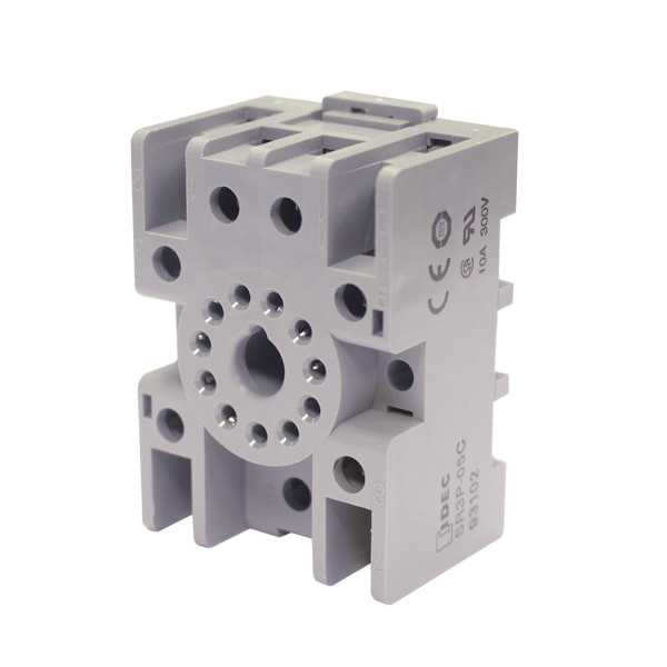 11-Pin Socket for Telco Car Wash Amplifiers, Finger-Safe Din-Rail Mountable, Telco TR11-05
