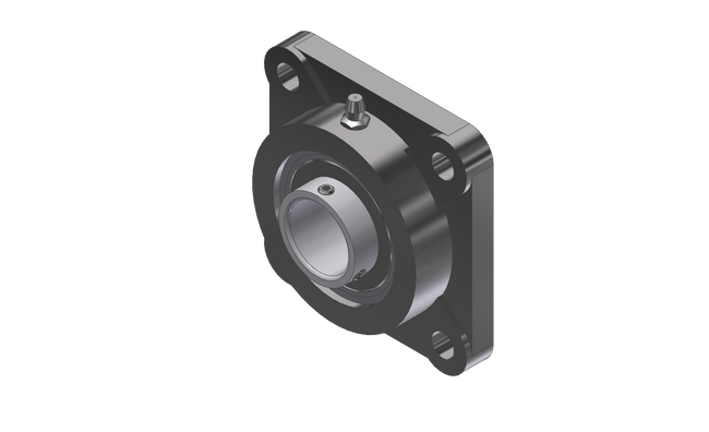 Flange Bearing, 4-Bolt, 1-1/4in Shaft Dia. AMI UCF206-20