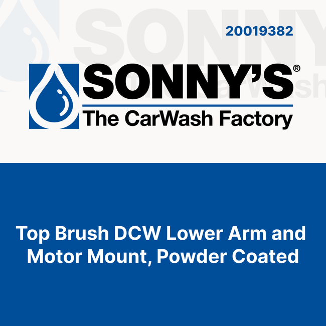 Top Brush DCW Lower Arm and Motor Mount, Powder Coated