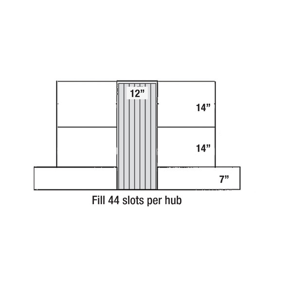 Sonnys Replacement PermaColor Cloth for Hanna Side Washer, 35in x 12in, 1 Hub