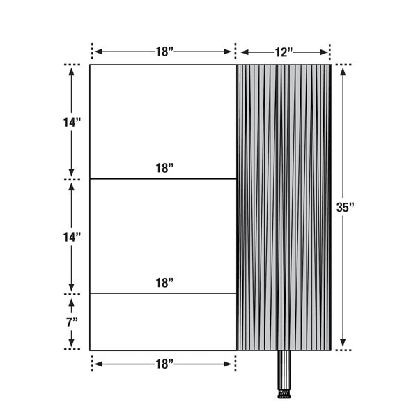 SFB35 Rocker Single Hub Cloth, Black