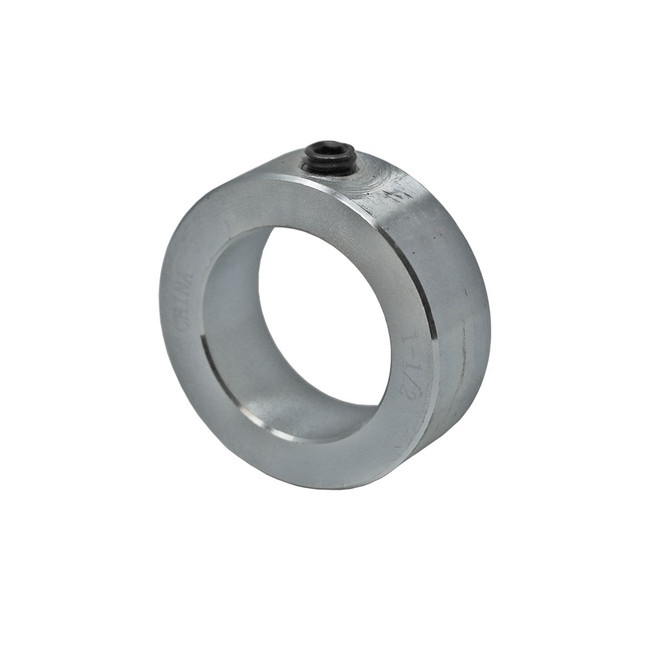 Solid Collar, 1-1/2in, Plated Steel, 019760