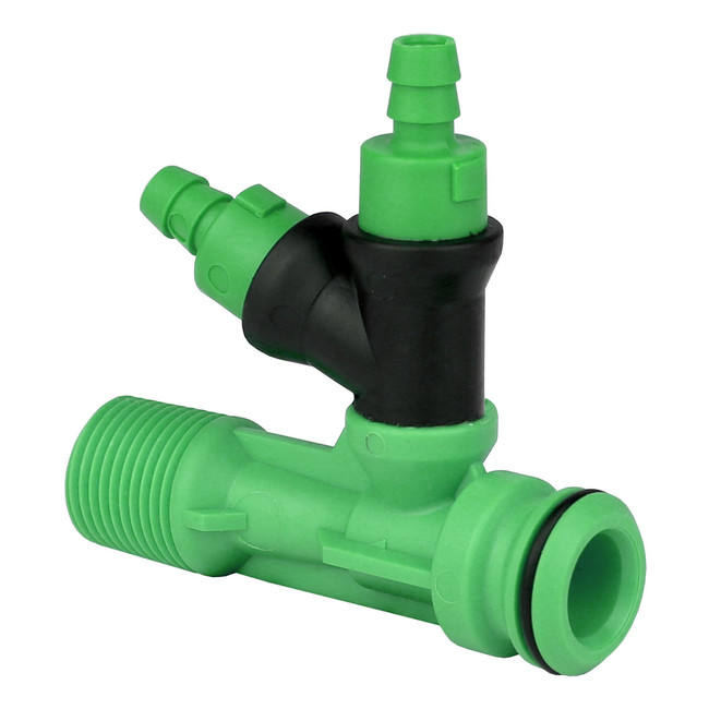 Dual Composite Injector, PC2, 3/8in MPT, 5.50GPM, Dark Green, 729125