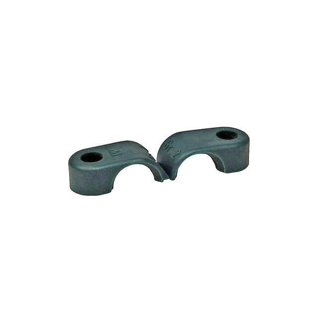 Stauff Clamp, 1/2in O.D. Tubing, Plastic, Green, 046200