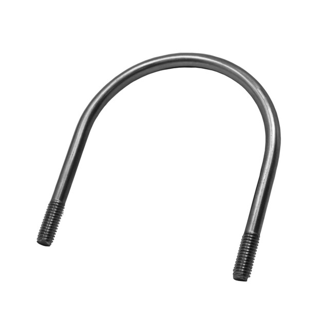 U-Bolt, 3/8-16in x 4in x 4-3/4in RD, 1in Thread, Stainless Steel, 600174