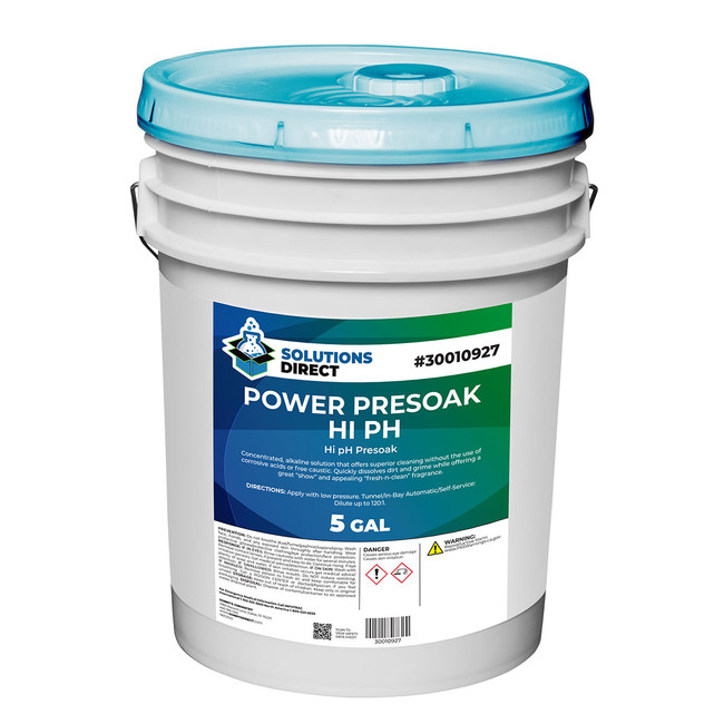 Power Presoak Hi pH, 5-Gallon Pail