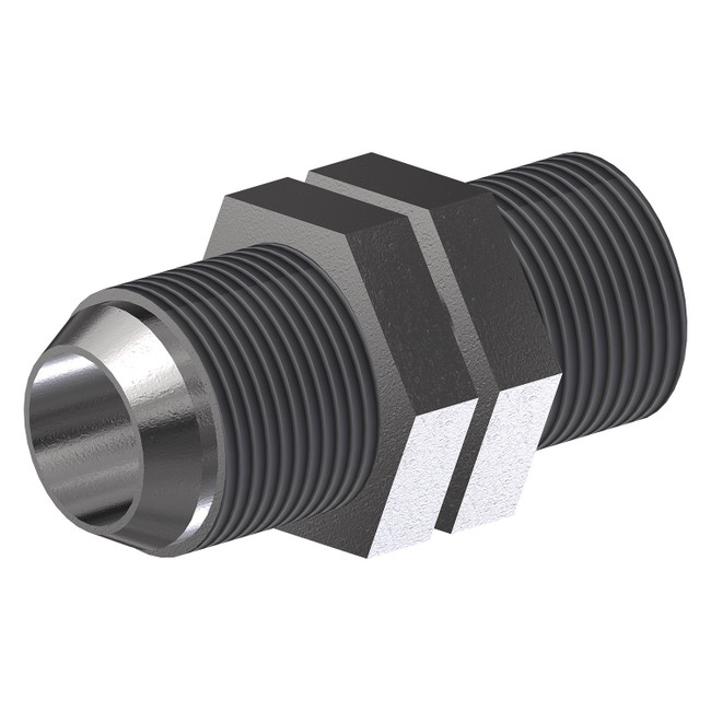 Bulkhead Connector with Nut, 1in JIC x 1in NPT, 001292