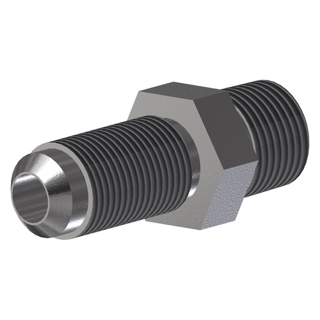 Bulkhead Connector with Nut, 1/2in JIC x 1/2in NPT, 001293
