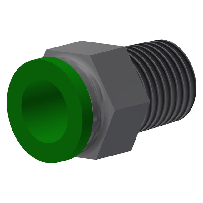 Connector, 3/8in x 1/4in NPT, Brass, 001554