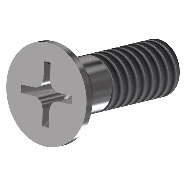 Screw, Mach 1/4-20 x 3/4in Flat Head, Stainless Steel, 017162