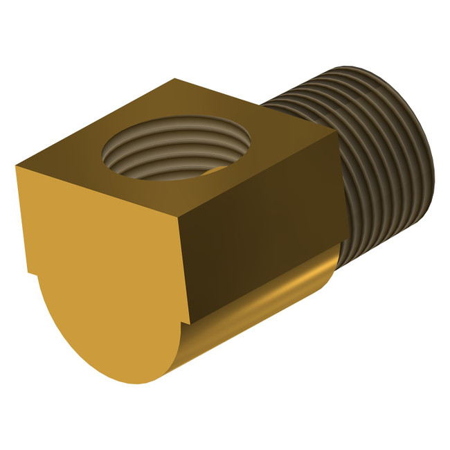 90° Street Elbow, 3/8in NPT, Brass, 001304