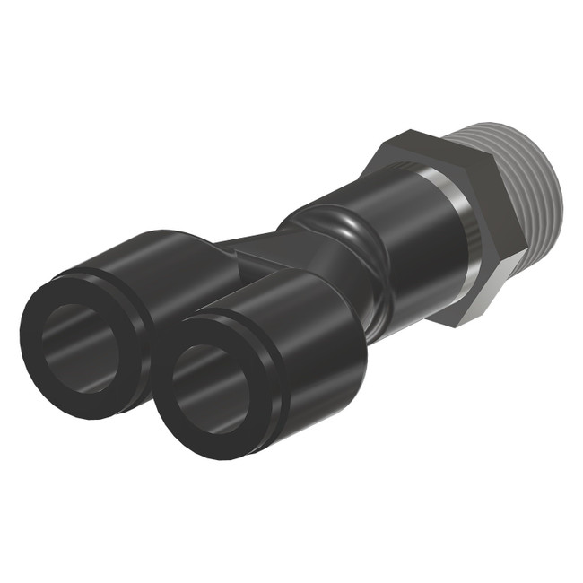 WYE Connector, 3/8in x 1/4in NPT, 001504