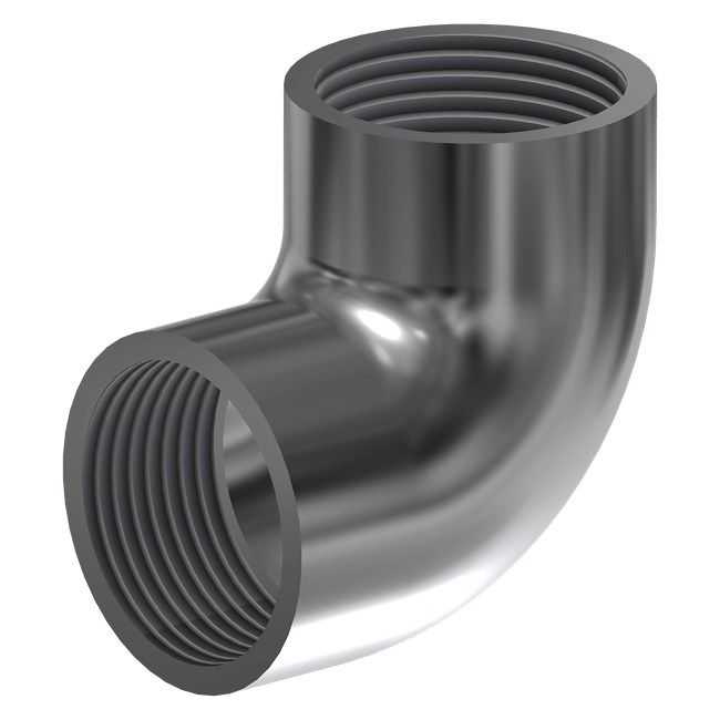 90° Elbow, 3/4 NPT, Stainless Steel, TP304, 990303
