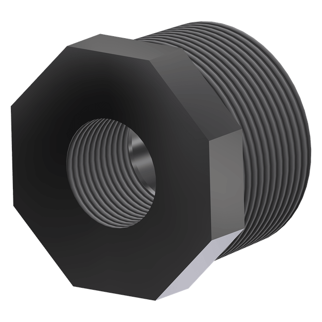 Reducer Bushing, 1-1/2 NPT x 3/4 NPT, PVC, 999008