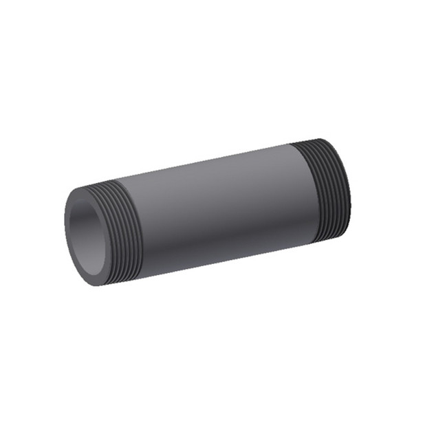 Nipple, 1-1/2 X 5, PVC SCH80, 999034