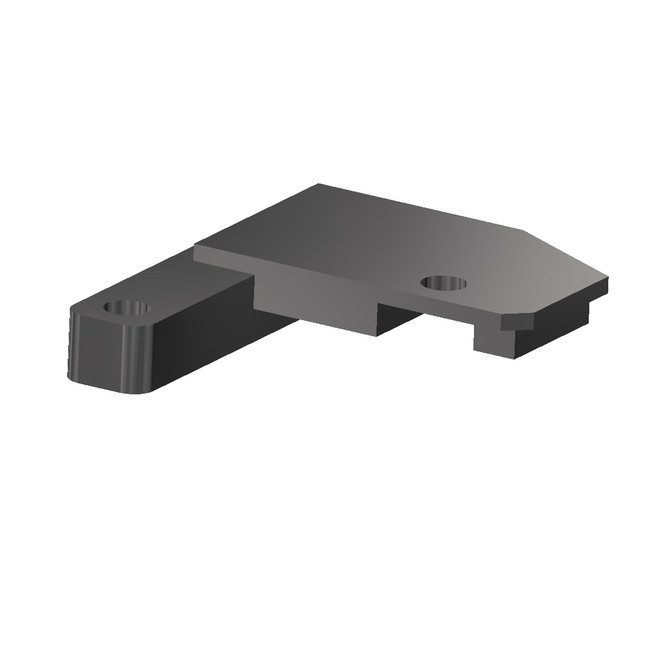 Passenger Stabilizer Extension, Wrap-Around Cylinder, Bolt on, 720R/RO, Stainless Steel, 993973