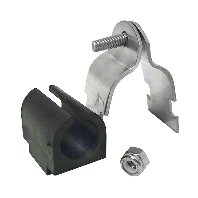 Unistrut Tube Clamp with Insert, 1/2in, 024125