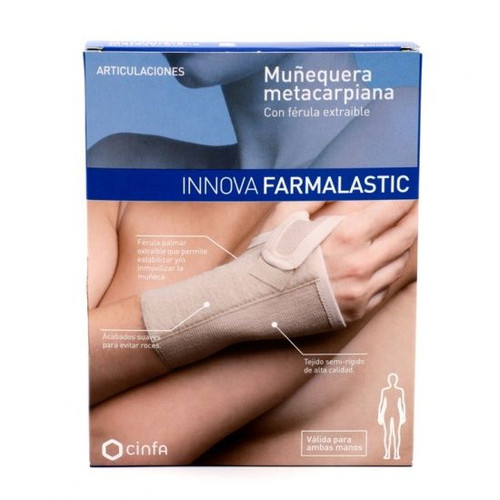 Innova muñequera metacarpiana férula palmar extraíble t-gde (18-20 cm)