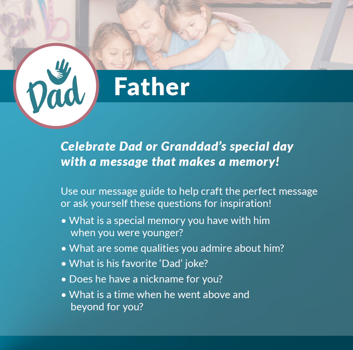 Thomas Dale Message Book - Father's Day