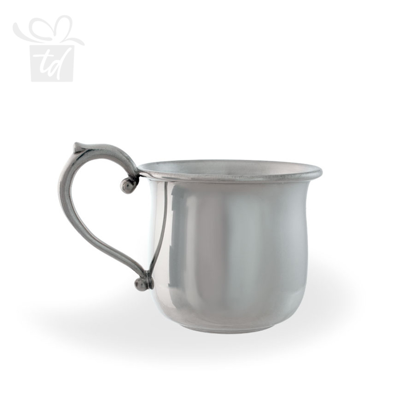 Bow Handle Pewter Baby Cup