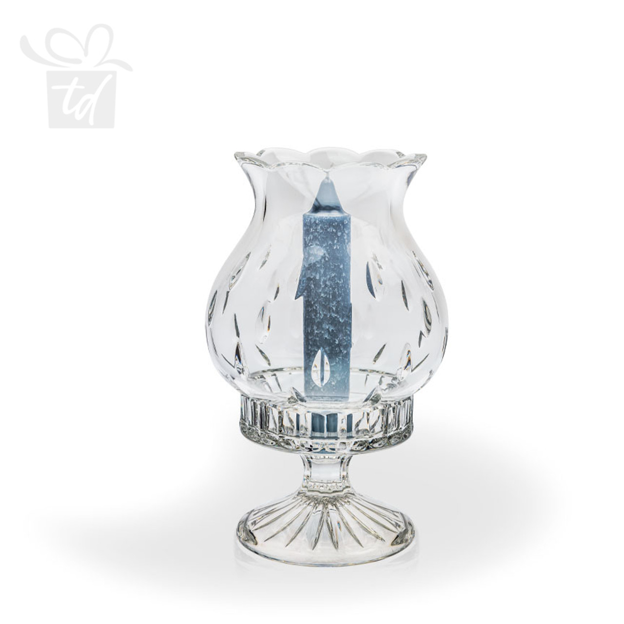 Kaelinn Cut Crystal Hurricane Lamp  Crystal & Glass Vases & Fine Gifts  from Thomas Dale Company