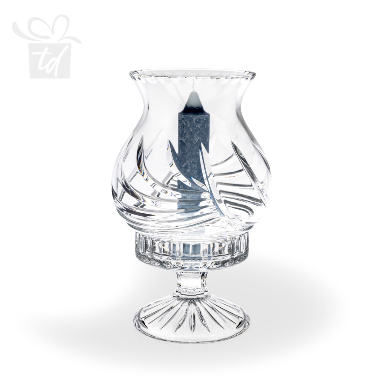 Kaelinn Cut Crystal Hurricane Lamp  Crystal & Glass Vases & Fine Gifts  from Thomas Dale Company