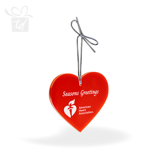 Red Heart Corporate Logo Ornament