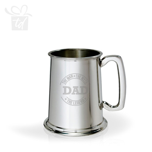 Dad Pewter Tankard-Front