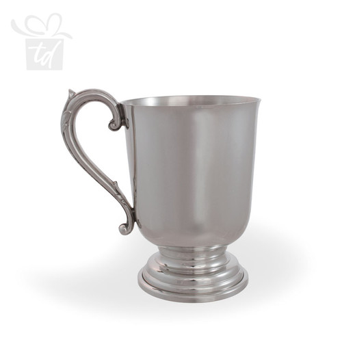 Chester Pewter Irish Coffee Mug - 9 oz - handle left