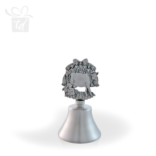 Pewter Bell - 8 Maids Milking - 4.25 in.