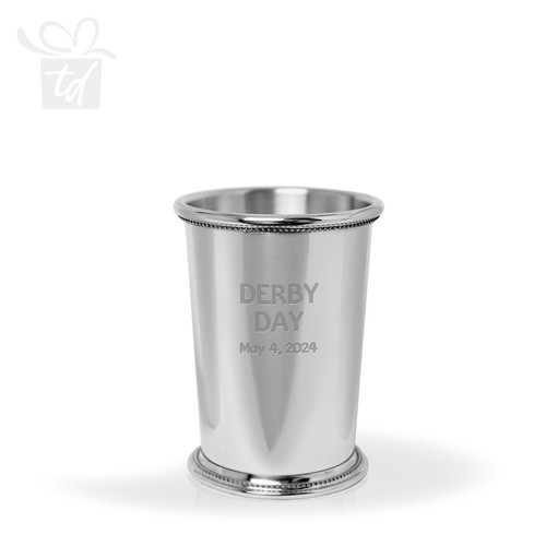 Pewter Mississippi Mint Julep Cup - 12oz front