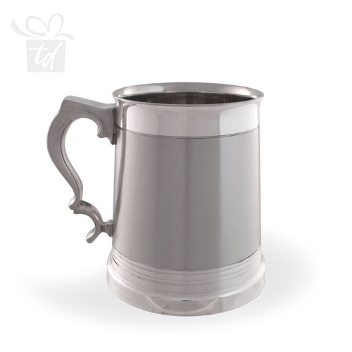 Lanark Pewter Tankard - 19 oz - handle left