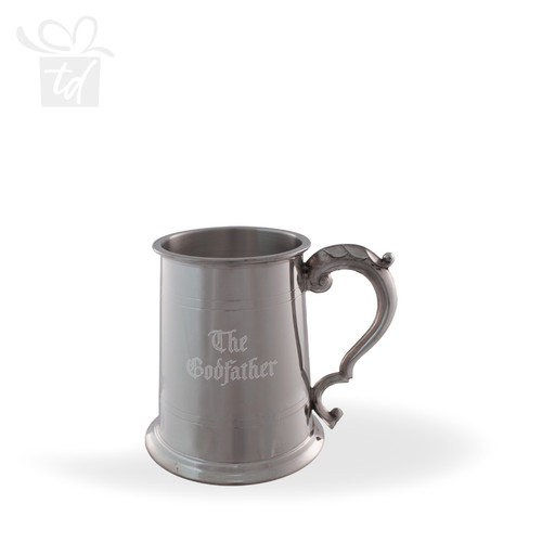 Ibrox Pewter Tankard - 19 oz front