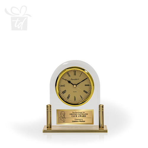 Life Archway Glass Clock - front