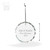 Round Faceted Crystal Christmas Ornament - dimensions