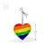 Pride Heart Ornament - dimensions