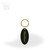 Black Oval Keychain-front