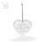 25 Years Together Crystal Heart Ornament