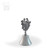 Pewter Bell - 2 Turtle Doves - 4.25 in.