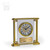 Oras Brushed Gold Glass Clock - angle
