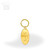 Oval Brass Key Ring-front